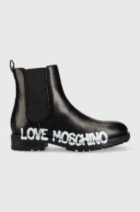 Kožené kotníkové boty Love Moschino dámské