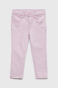 Dětské kalhoty Guess růžová