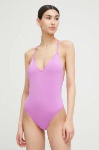 Jednodílné plavky Billabong fialová barva