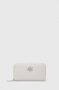 Peněženka Armani Exchange bílá barva