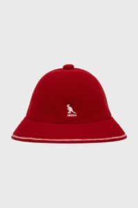 Vlněný klobouk Kangol červená