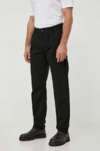 Bavlněné kalhoty United Colors of Benetton černá