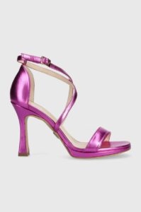 Kožené sandály Baldowski fialová
