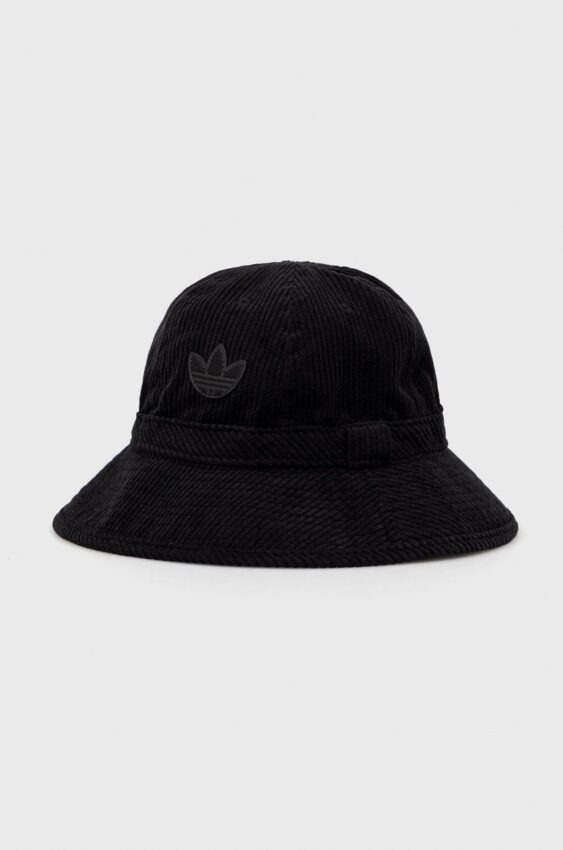 Manšestrový klobouok adidas Originals černá