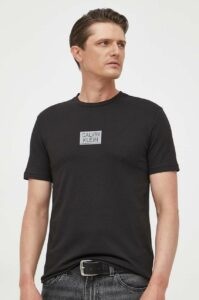 Bavlněné tričko Calvin Klein černá