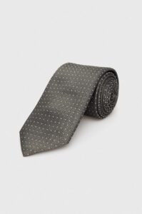 Hedvábná kravata BOSS zelená