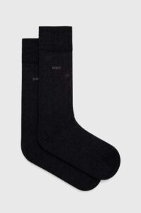 Bavlněné ponožky BOSS šedá
