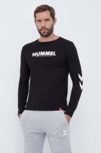 Bavlněné tričko s dlouhým rukávem Hummel