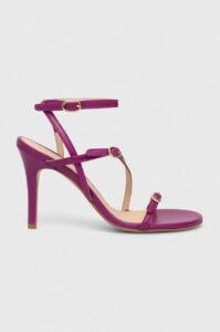 Kožené sandály Alohas Alyssa fialová