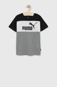 Dětské bavlněné tričko Puma ESS Block