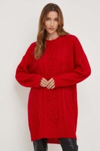 Šaty Answear Lab červená barva