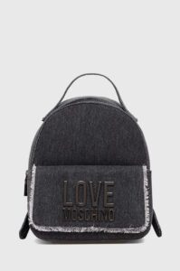 Bavlněný batoh Love Moschino šedá