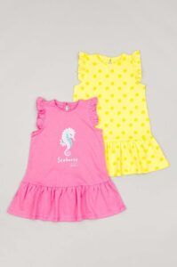Dětské bavlněné šaty zippy 2-pack