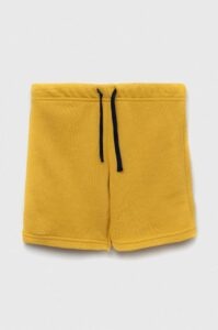 Bavlněné šortky United Colors of Benetton žlutá
