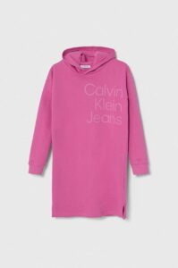 Dětské bavlněné šaty Calvin Klein Jeans