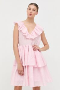 Šaty Custommade růžová barva