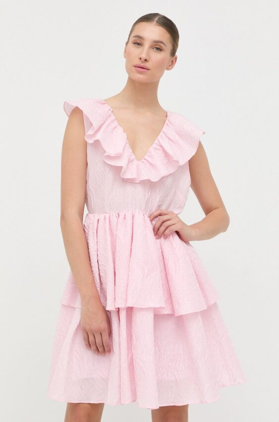 Šaty Custommade růžová barva