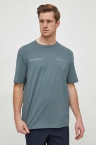 Bavlněné tričko Armani Exchange zelená barva