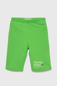 Dětské kraťasy Tommy Hilfiger Zelená