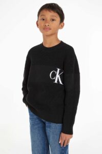 Dětský bavlněný svetr Calvin Klein