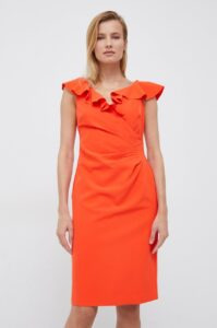Šaty Lauren Ralph Lauren oranžová