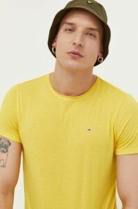 Tričko Tommy Jeans žlutá