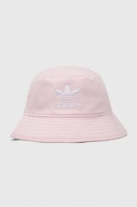 Bavlněná čepice adidas Originals růžová