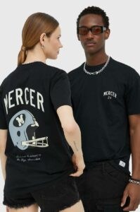 Bavlněné tričko Mercer Amsterdam černá