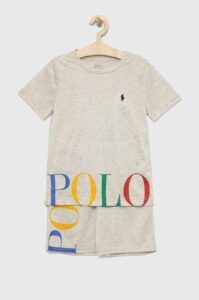 Dětské pyžamo Polo Ralph Lauren béžová
