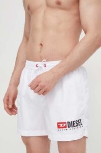 Plavkové šortky Diesel bílá