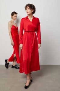 Šaty Answear Lab červená barva