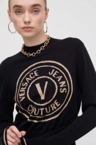 Svetr Versace Jeans Couture černá barva