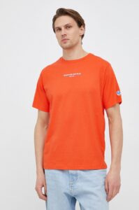 Bavlněné tričko North Sails oranžová