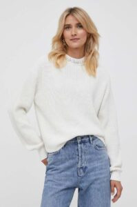 Bavlněný svetr Calvin Klein Jeans béžová