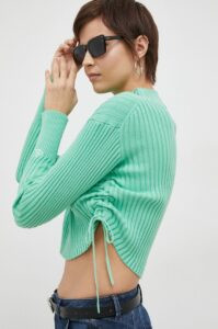 Bavlněný svetr Calvin Klein Jeans zelená