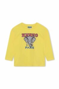 Dětská bavlněná košile s dlouhým rukávem Kenzo