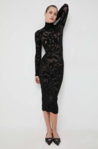 Vlněné šaty Liviana Conti černá