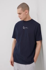 Bavlněné tričko Karl Kani tmavomodrá