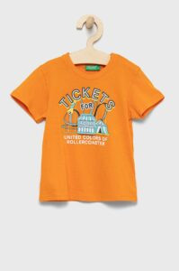 Dětské bavlněné tričko United Colors of Benetton