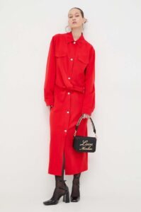 Šaty Moschino Jeans červená