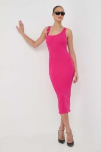 Šaty Versace Jeans Couture růžová barva