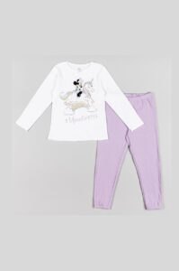 Dětské pyžamo zippy fialová barva