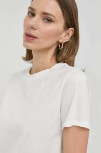 Bavlněné tričko Marella bílá