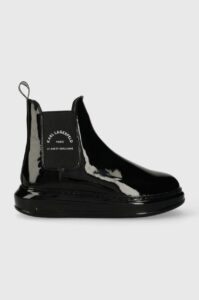 Kožené kotníkové boty Karl Lagerfeld KAPRI KC dámské