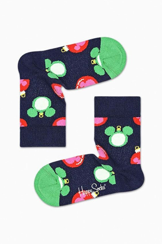 Dětské ponožky Happy Socks x Disney Baublelicious tmavomodrá barva