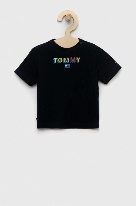 Kojenecké tričko Tommy Hilfiger tmavomodrá