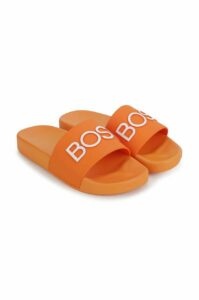 Dětské pantofle BOSS oranžová