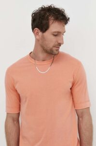 Bavlněné tričko Drykorn RAPHAEL oranžová