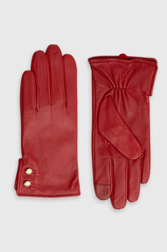 Kožené rukavice Lauren Ralph Lauren
