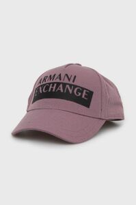 Kšiltovka Armani Exchange fialová